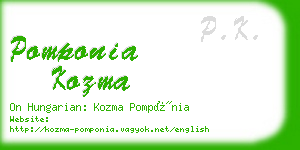 pomponia kozma business card